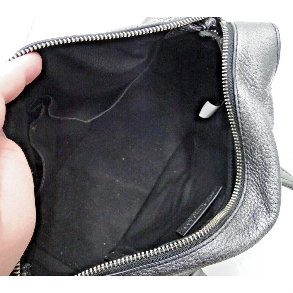 Marc‎ Jacobs Bag Crossbody Satchel Silver Pebbled Leather Handbag Purse Metallic